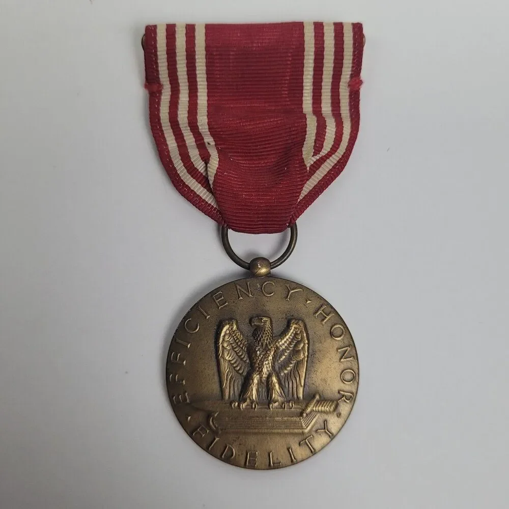 WW2 Good Conduct Medal Efficiency Honor Fidelity Lapel Pin Unissued